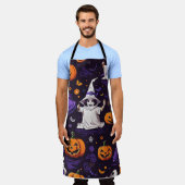 Tablier Jolie sorcière d'Halloween (Porté)