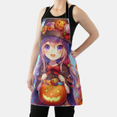 Tablier Jolie Sorcière d'Halloween Anime (Insitu)