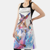 Tablier Jolie Sorcière tenant Chat noir Thunder_Cove (Insitu)