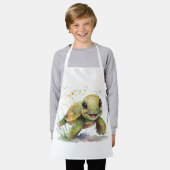 Tablier Jolie Tortue Tout-En-Plan D'Impression (Porté)