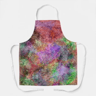 Tablier Jolies Abstraites brindilles de couleurs Gris