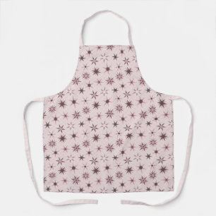 Tablier Jolies étoiles géométriques roses - motif.