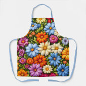 Tablier Jolies fleurs, aux couleurs vives, (Recto)