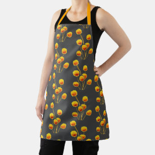 Tablier Jolies fleurs jaunes Billy Button florales artisti