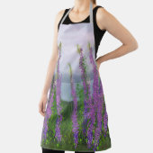 Tablier Jolies Fleurs Lupines Au Bord Du Lac (Insitu)