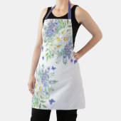 Tablier Jolies marguerites, fleurs bleues et papillons (Insitu)