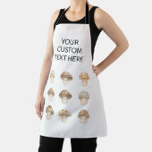 Tablier Jolis champignons Texte personnalisé Simple (Insitu)