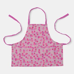 Tablier jolis pois roses