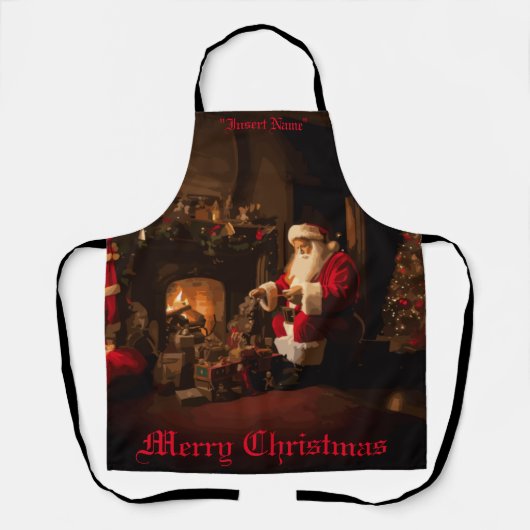 Tablier Jolly Old Saint Nick (Recto)