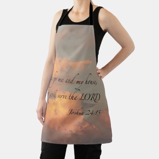 Tablier Josué 24:15 Quant à moi et... Apron (Insitu)