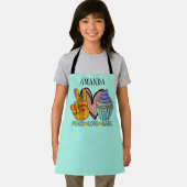 Tablier Jote girls peace love cupcake ajouter nom (Insitu)