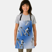 Tablier Jouer au cricket, Enfants Imprimer complètement ta (Insitu)