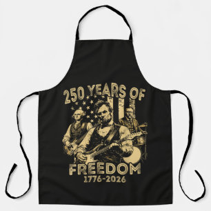 Tablier Jouer de la guitare 4 juillet 250e anniversaire