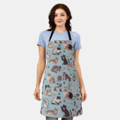 Tablier Jouer Motif de chat Apron - Cadeau parfait pour ch (Porté)