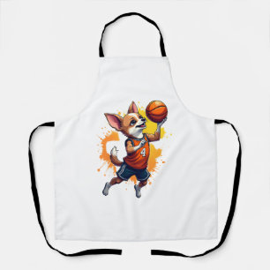 Tablier Joueur de basket-ball Chihuahua Sport Dunk Copie