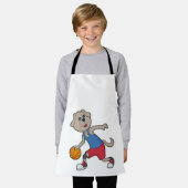 Tablier Joueur de basket-ball de chien (Porté)