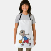 Tablier Joueur de basket-ball de chien (Insitu)