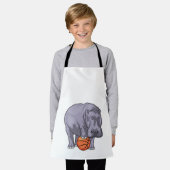 Tablier Joueur de basket-ball hippo (Porté)