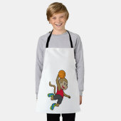 Tablier Joueur de basket-ball singe (Porté)