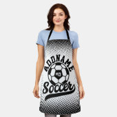 Tablier Joueur de football AJOUTER LE NOM Équipe de footba (Porté)