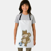 Tablier Joueur de football d'écureuil (Insitu)