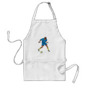 Tablier Joueur De Football En Bleu (Devant)