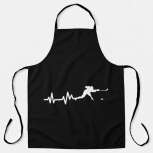 Tablier Joueur de hockey battement de coeur du hockey sur