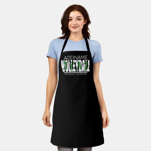 Tablier Joueur de l'équipe de volleyball AJOUTER LE NOM DE (Porté)