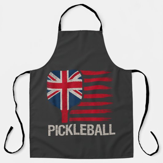 Tablier Joueur de Pickleball Paddle Drapeau Royaume-Uni (Recto)