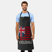 Tablier Joueur de Pickleball Paddle Drapeau Royaume-Uni (Porté)
