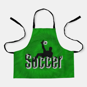 Tablier Joueur de soccer vert, aire d'impression complète