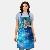 Tablier Jour de la Paix de la Colombe Bleue (Porté)