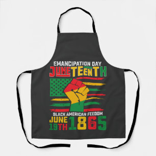 Tablier Jour de l'émancipation de Juneteenth Liberté des N