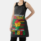 Tablier Jour de l'Émancipation du 11 juin Liberté noire-am (Insitu)