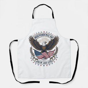 Tablier Jour de l'Indépendance Aigle Drapeau Vintage Chemi