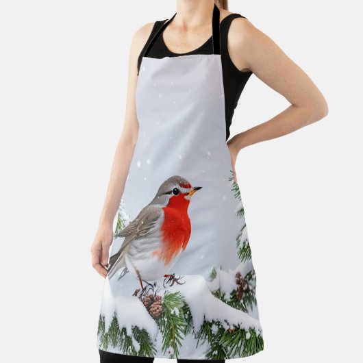 Tablier Jour de Noël Red Robin (Insitu)