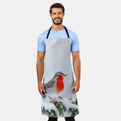 Tablier Jour de Noël Red Robin (Porté)