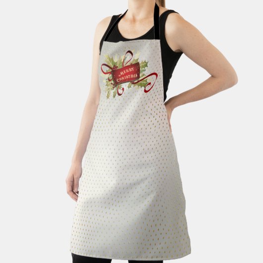 Tablier Jour de Noël Rouge moderne (Insitu)