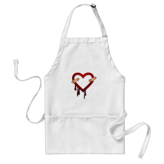 Tablier jour des antivalentines du coeur brisé (Devant)