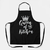 Tablier Jour des Mères Apron cadeau, Reine de la cuisine (Recto)