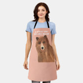 Tablier Jour des Valentines Je t'aime beaucoup (Porté)