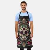 Tablier Jour Día de Muertos De L'Halloween Mandala Morte (Porté)