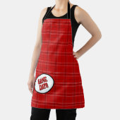 Tablier Jour du Motif Red Plaid Tech (Insitu)