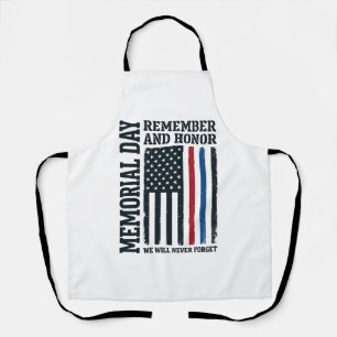 Tablier Jour du Souvenir Hommage et Tribut Vector Des