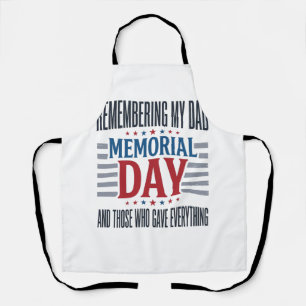 Tablier Jour du Souvenir Papa Tribut Patriotique