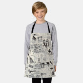 Tablier Journal vintage (Porté)