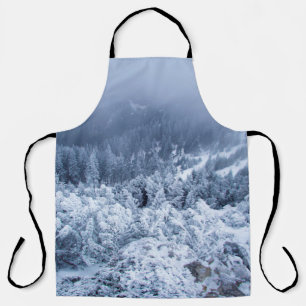 Tablier Journée d'hiver au beau milieu des montagnes