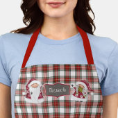 Tablier Jours fériés de Noël Monogrammé