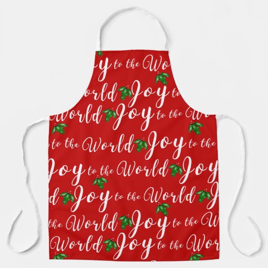 Tablier Joy to the world (Recto)