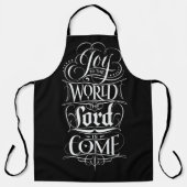 Tablier Joy to the World Chalkboard Christian Calligraphy (Recto)